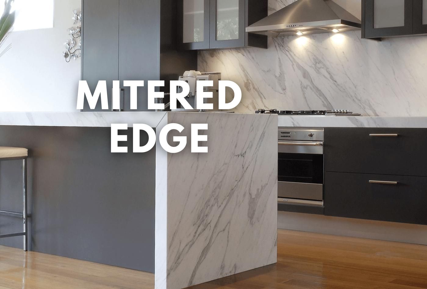 Mitered Edge: Cutting and Laying of Mitered Countertops