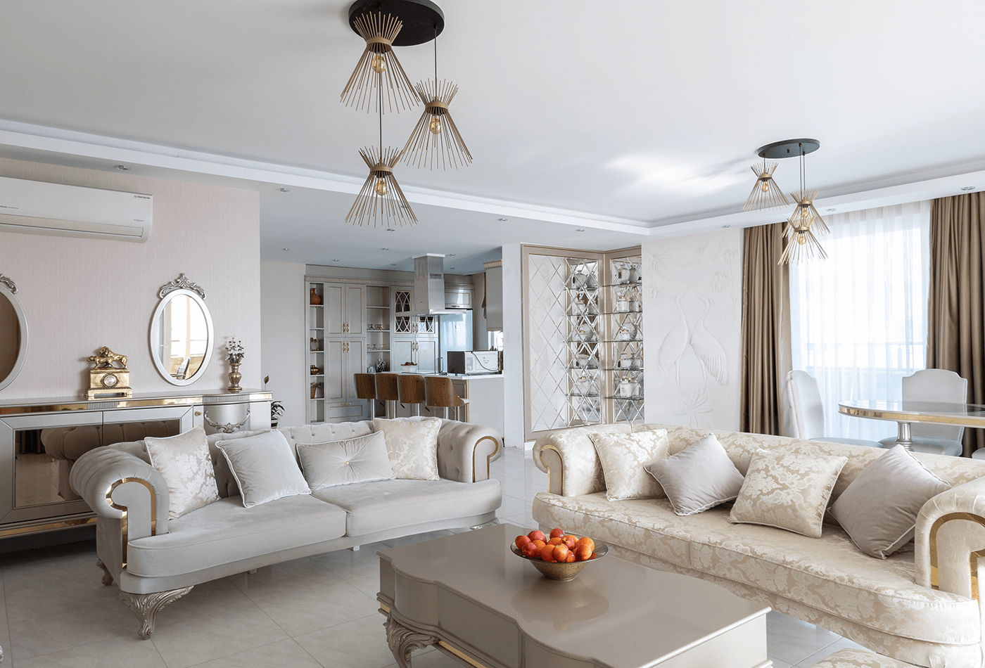 transitional living room designs