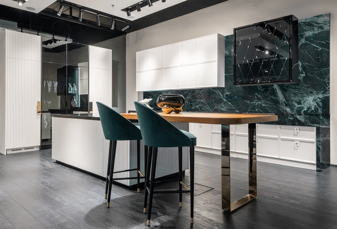 Verde Alpi Marble Adds Greeny Texture To Your kitchen