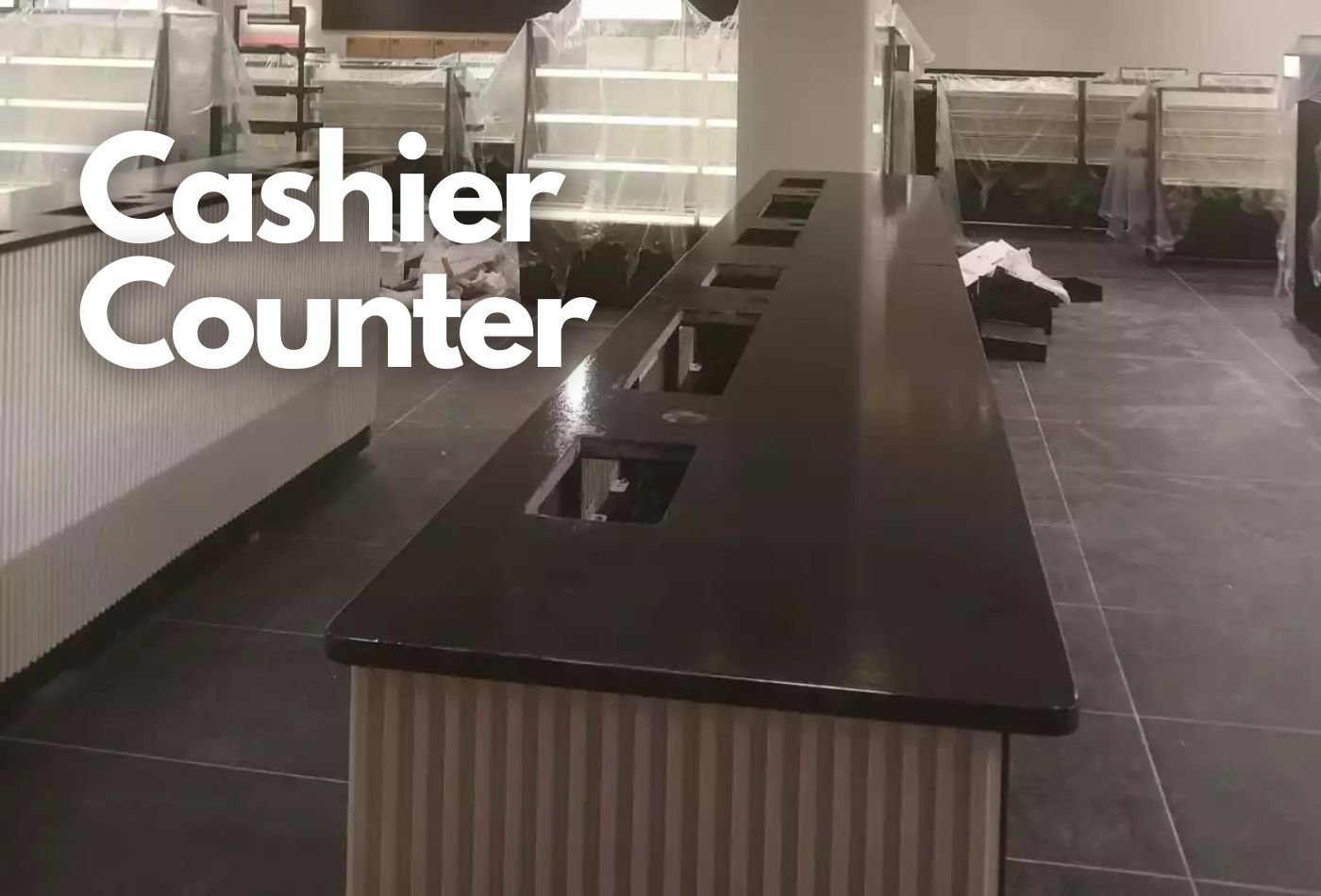 Commercial Cashier Counter Surface Making With Stone!