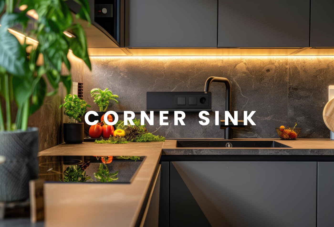 Corner Sink: Corner Sink at Affordable Price | Work-tops