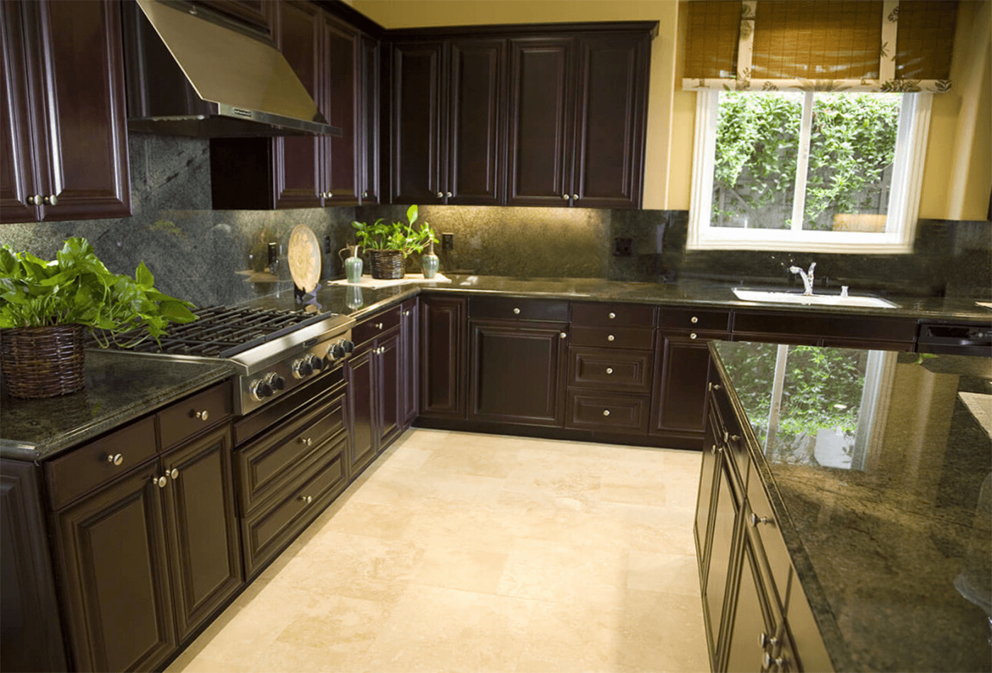 Greenish Granite; Bring  Out the Nature into Your Kitchen