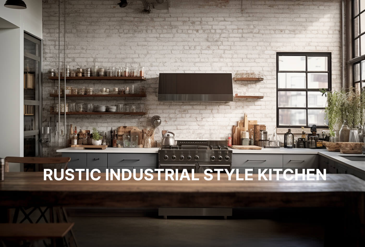 Rustic Industrial Style Kitchen: Top 20 Affordable Ideas