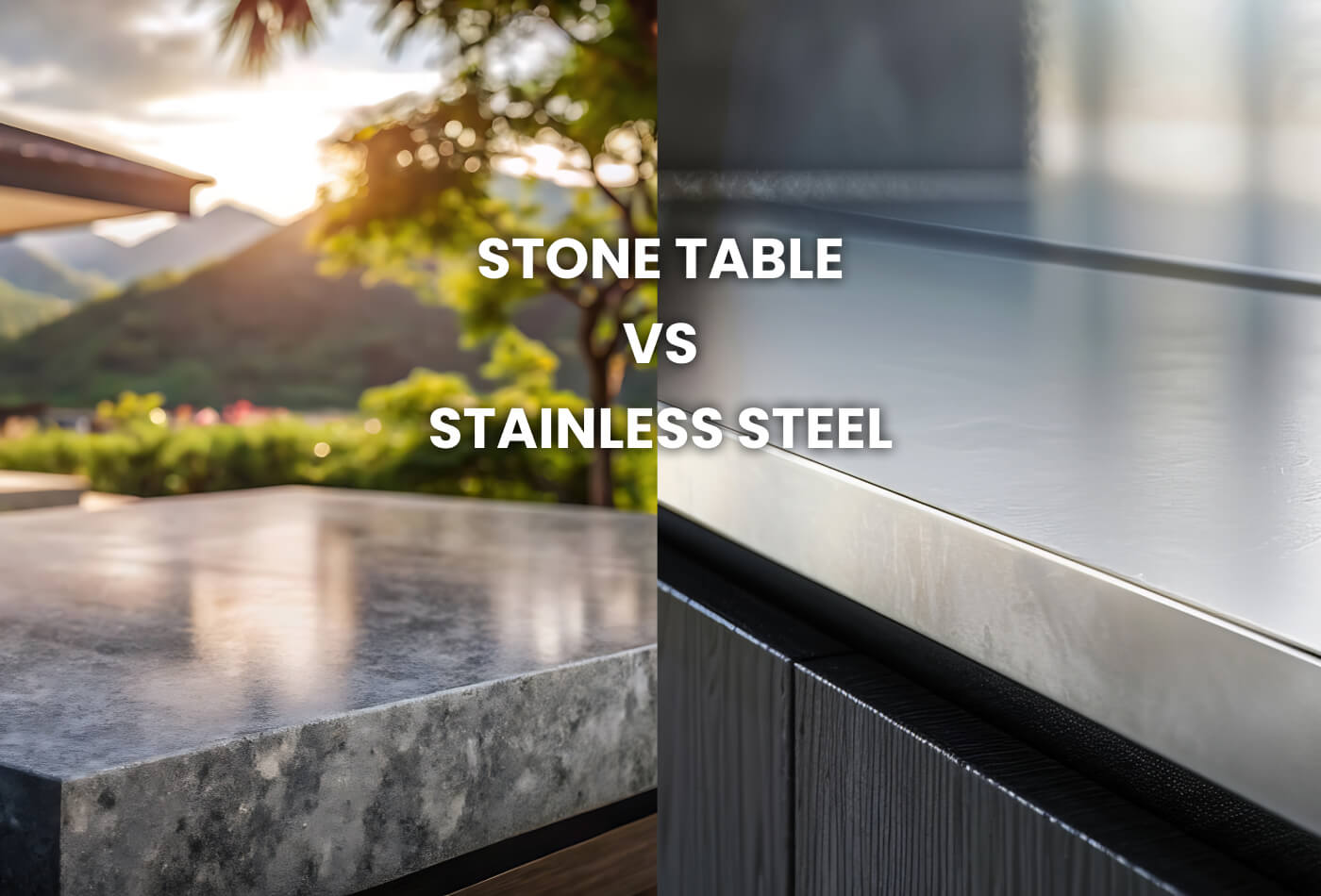 Stone Table vs Stainless Steel: Why Should You Choose Stone?