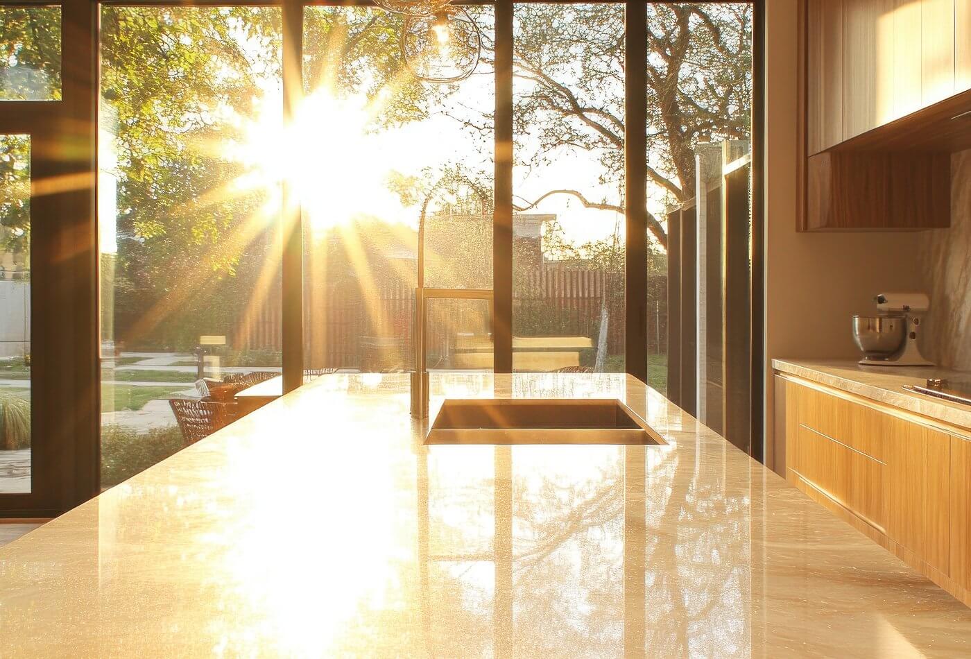quartz in sunlight