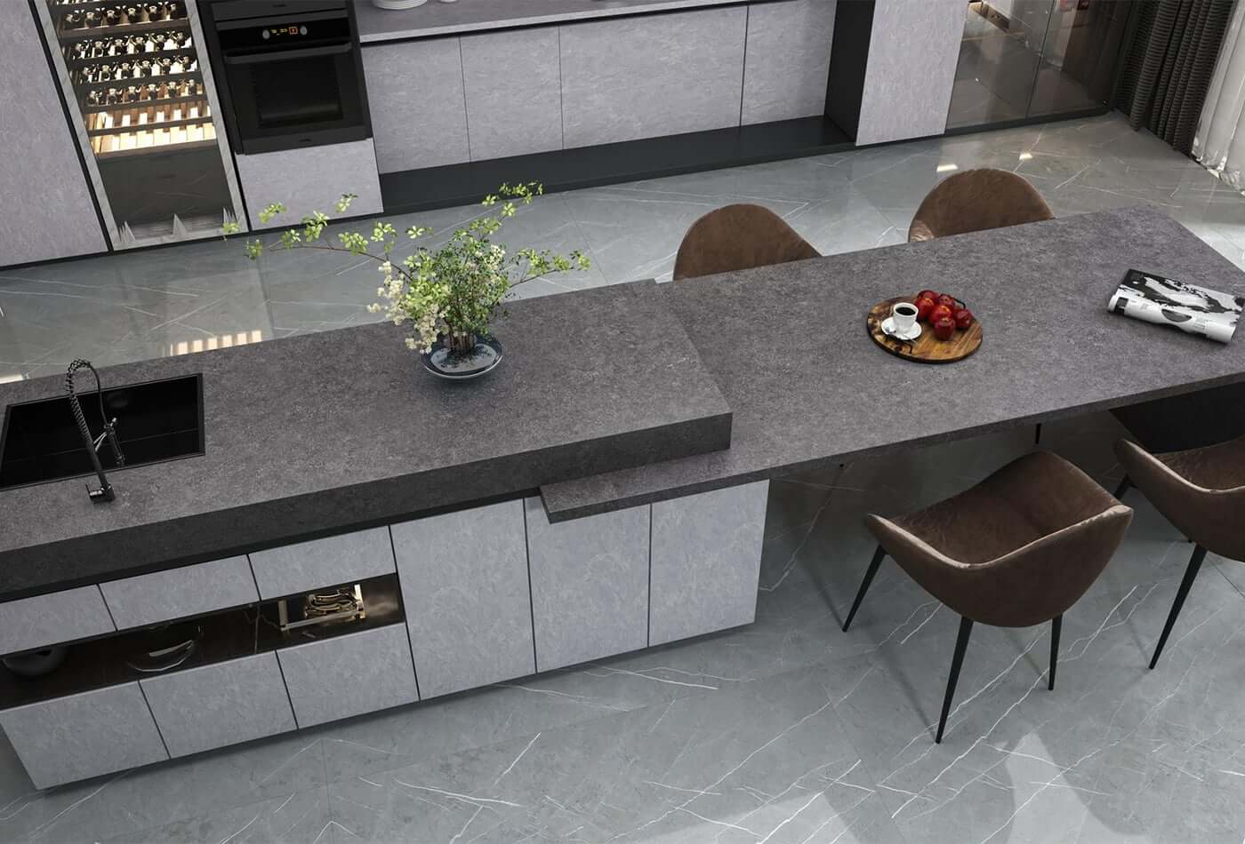 How To Choose the Right Shade for Grey Kitchen Worktops?