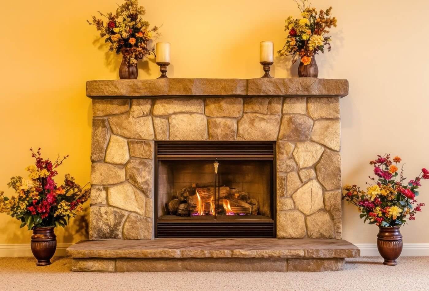 Stylish Sandstone Hearths for Fireplaces Timeless Look — free download