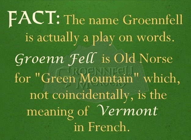 Thursday Fun Fact 5-23: Groenn Fell