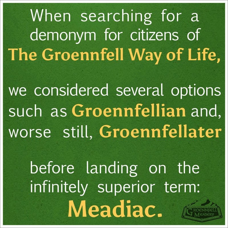 Thursday Fun Fact 7-24: Groennfell Way of Life