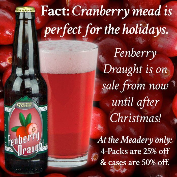 Thursday Fun Fact 11-19: Cranberry Mead Sale