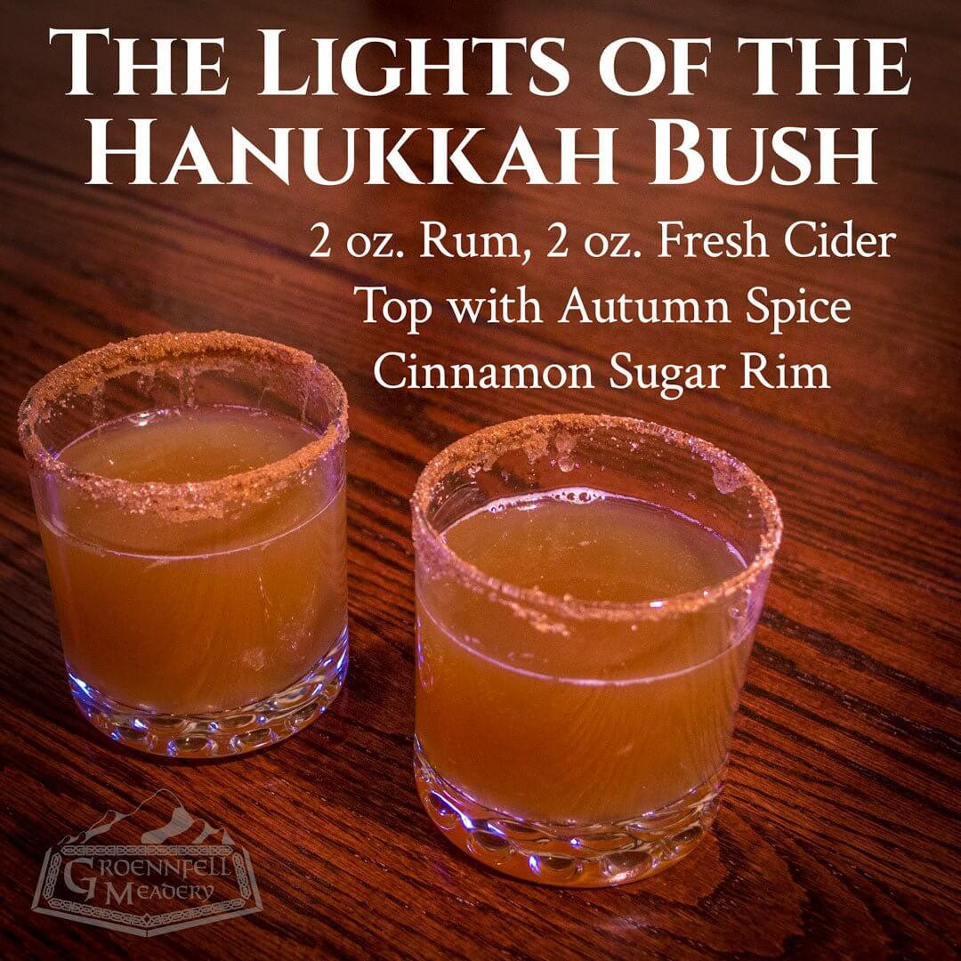 Mead Cocktail: The Lights of the Hanukkah Bush