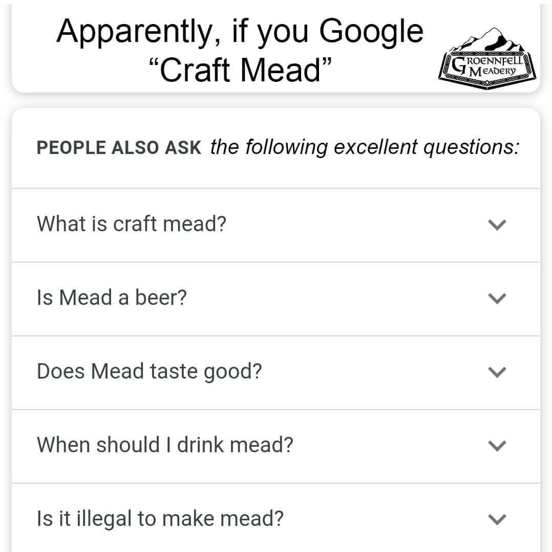 Thursday Fun Fact 4-15: Google Craft Mead