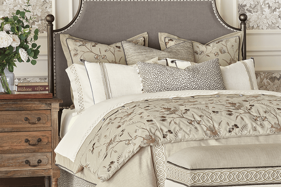 Behind the design luxury bedding