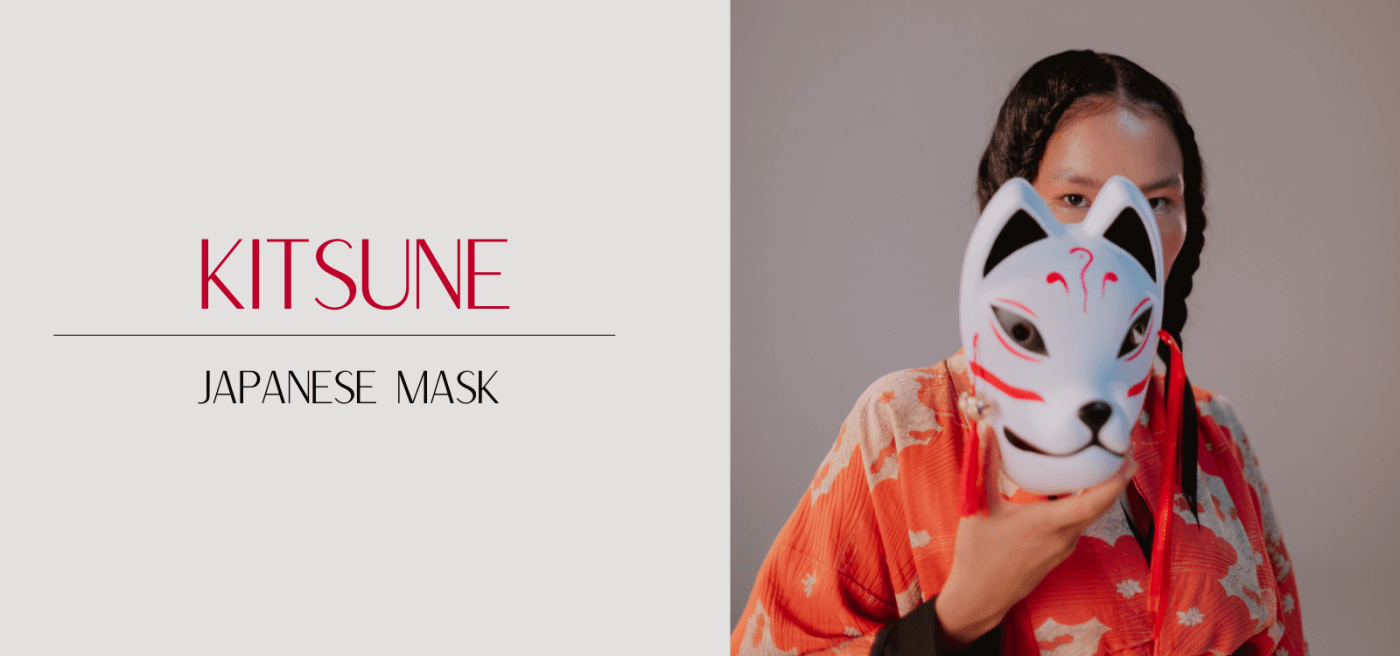 Kabuki Kitsune Mask | Spirit of Japan Red