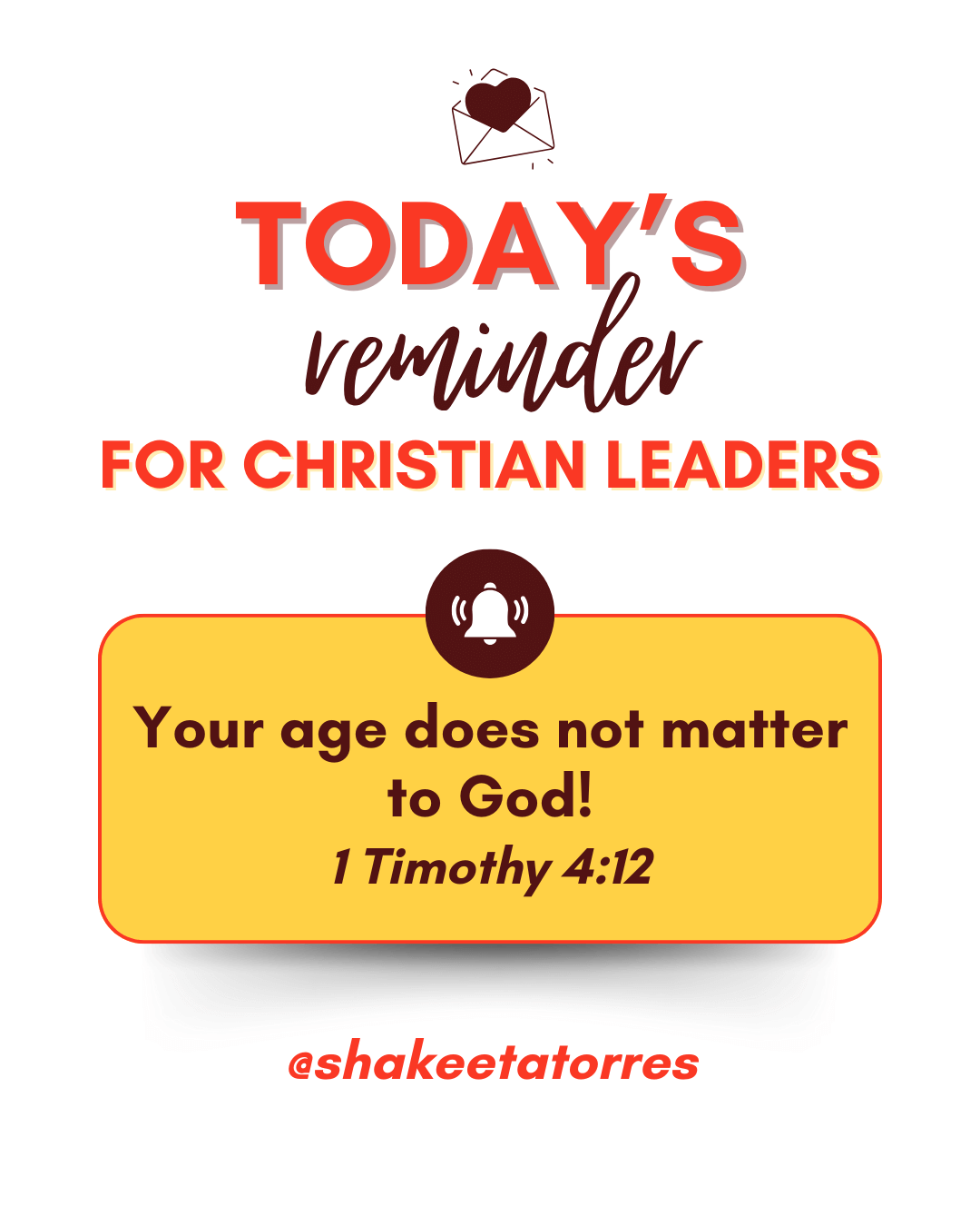 Christian Leaders, Your Age Does Not Matter