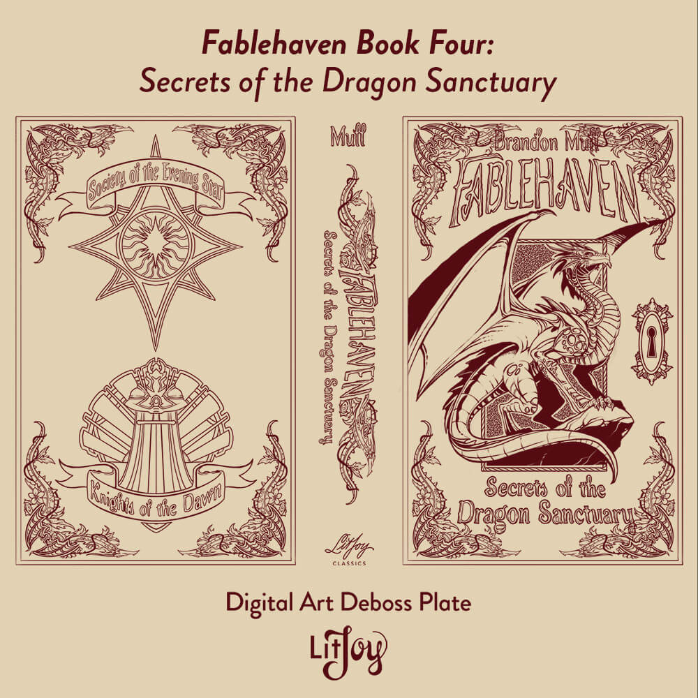 Fablehaven 4 deboss plate