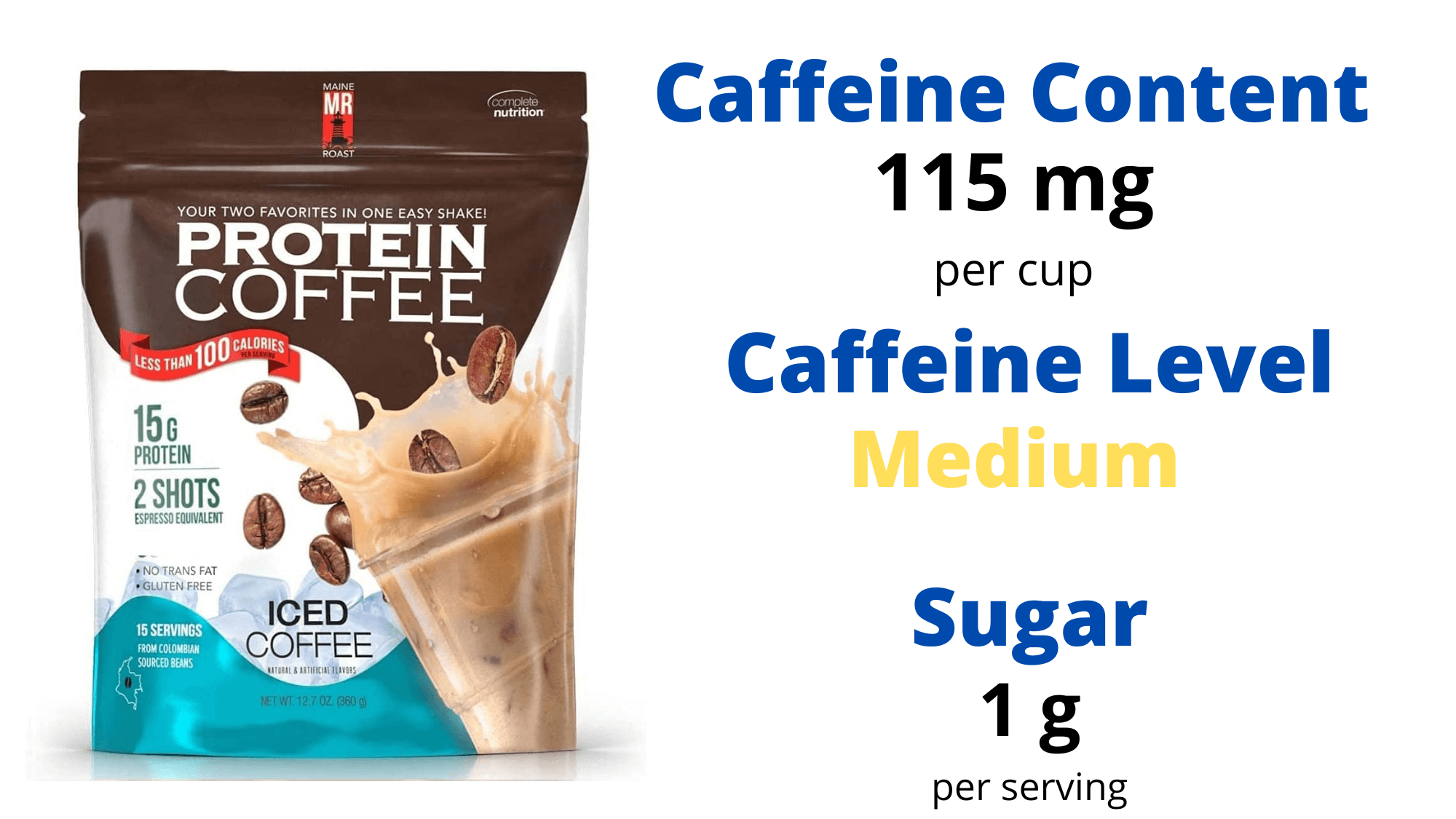Caffeine Content of Maine Roast Protein Coffee
