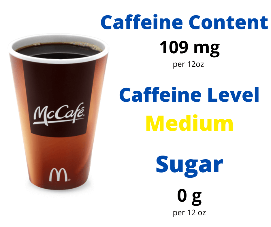 How much caffeine is in an average cup of coffee, and how many