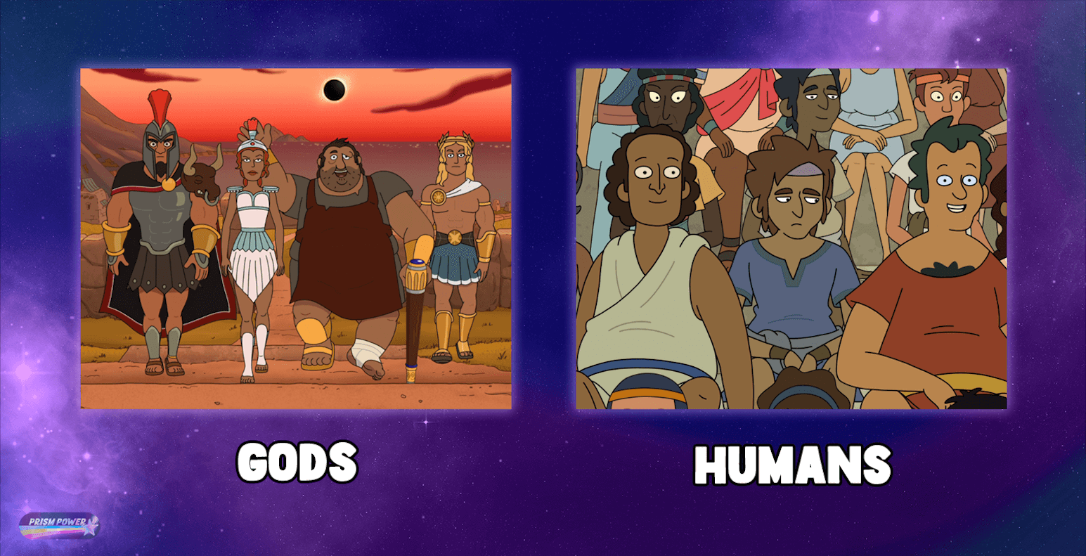 The gods and humans of Krapopolis, for Ep.04 of Prism Power, "Storytelling with Color."