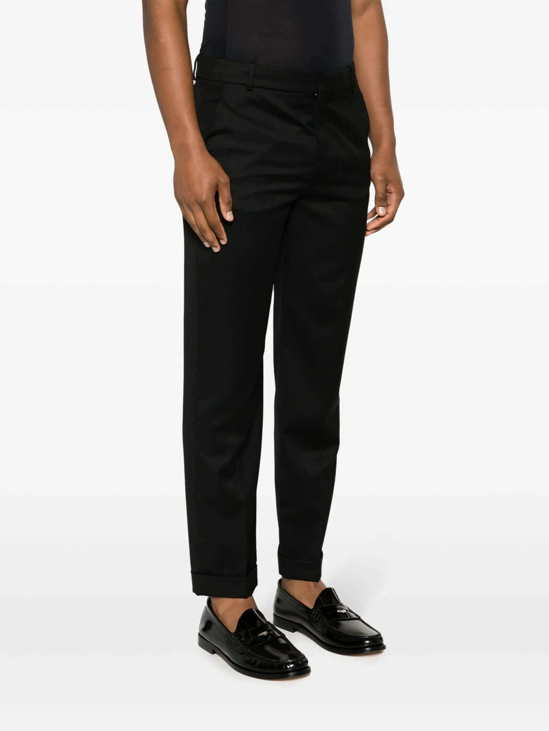 Balmain Tailored Wool Straight Pants 