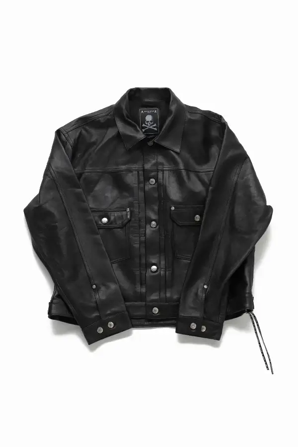 Mastermind Swarovski Crystals leather jacket 