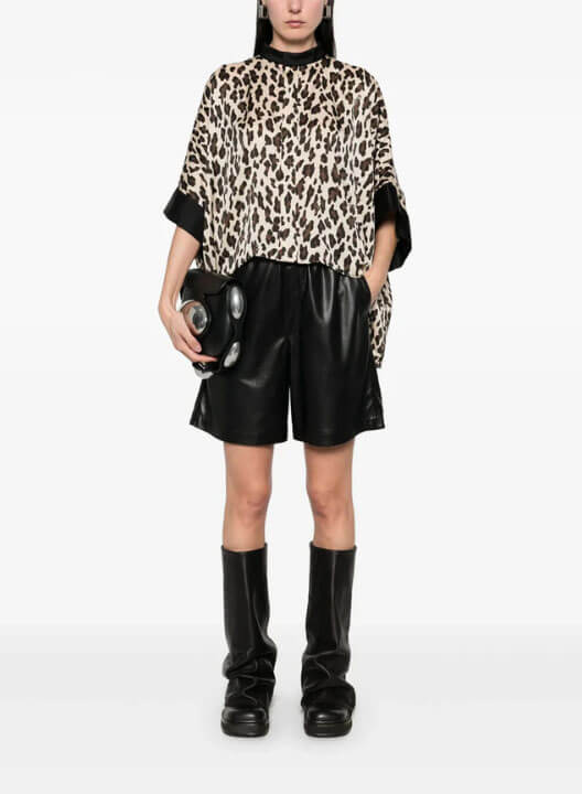 sacai Leopard print shirt 