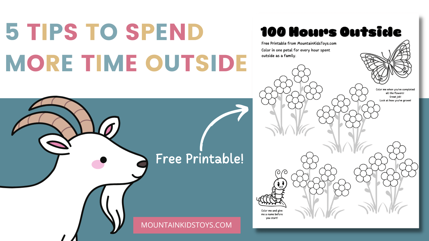 5 Ways to Spend More Time Outdoors as a Family + Free Printable