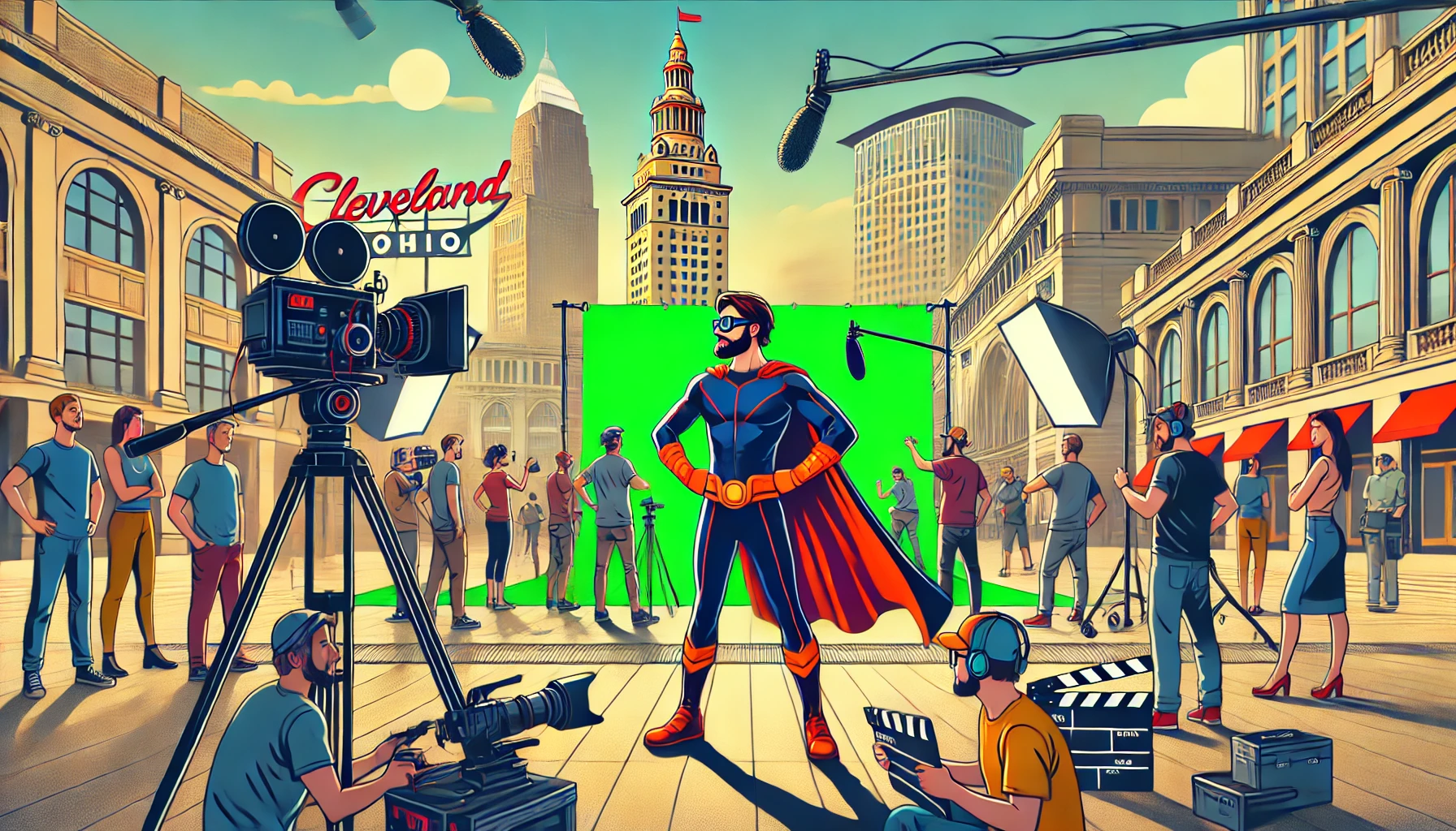 Man of Steel - Superman Filming in  Ohio