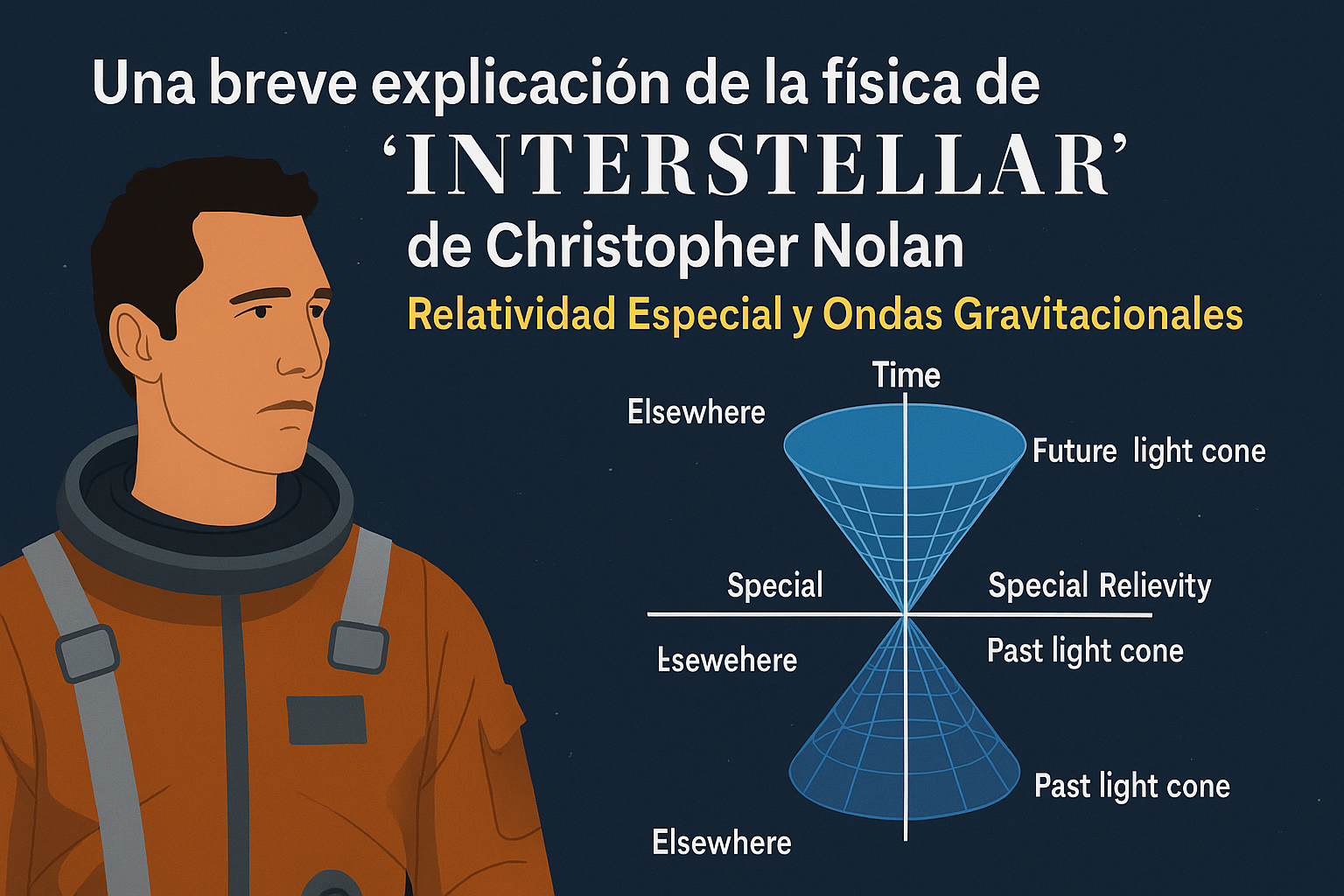 La Física de Interstellar Explicada: Relatividad, Gravedad y Matemáticas del Espacio-Tiempo 🚀