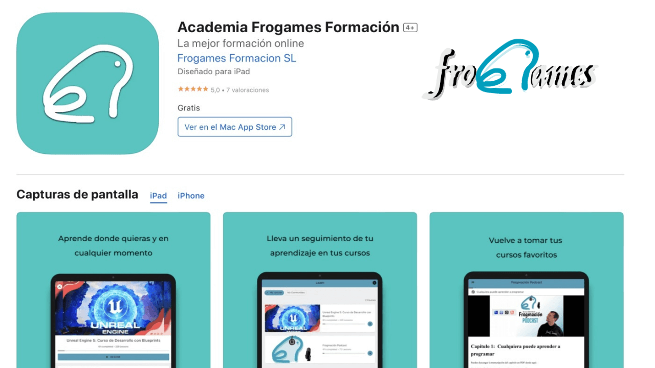 ¡Descubre la Nueva Aplicación Móvil de Frogames Formación!