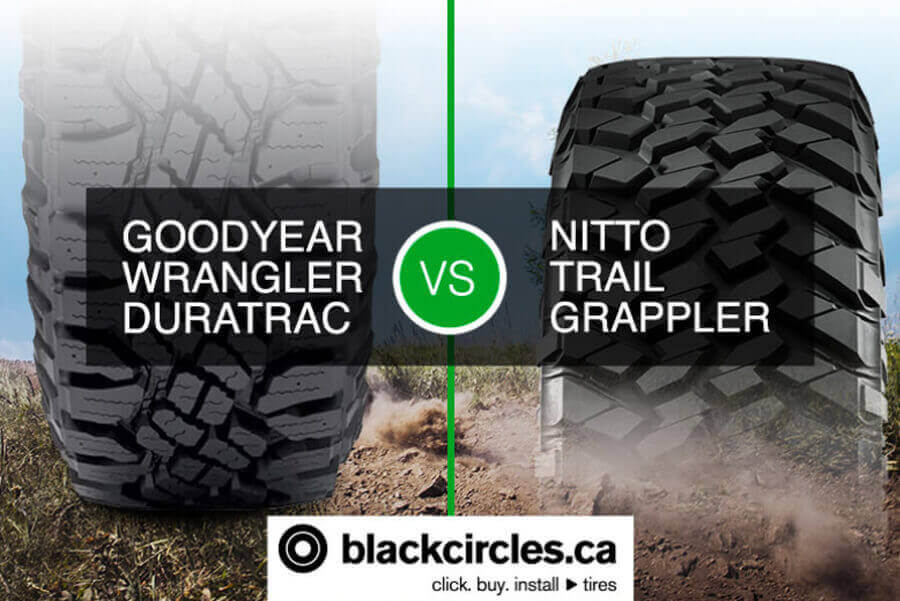 The Goodyear Wrangler Duratrac vs Nitto Trail Grappler: Which one to choose?