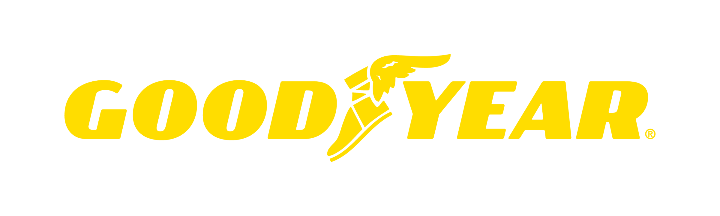 The yellow Goodyear logo