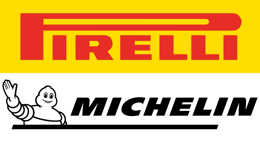 Pirelli vs Michelin logo