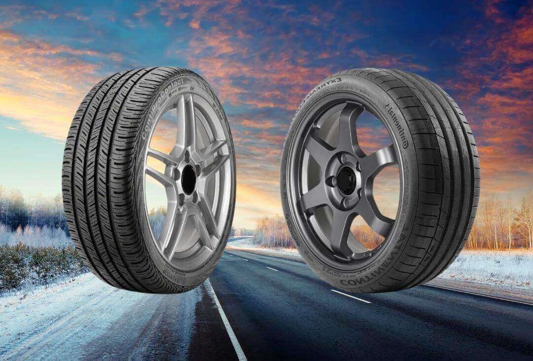 Continental Procontact vs Extremecontact sur une route en hiver