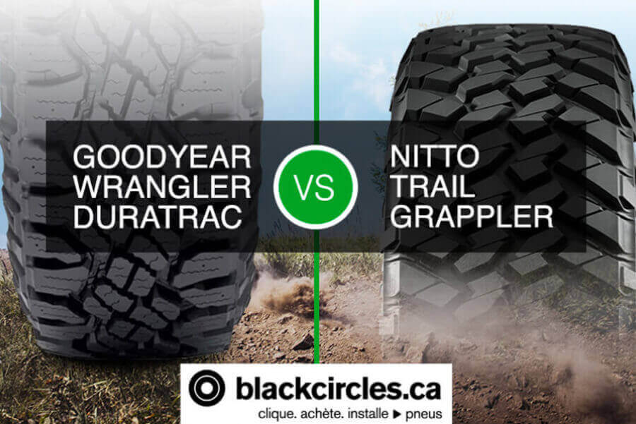 Le Goodyear Wrangler Duratrac vs le Nitto Trail Grappler : lequel choisir?