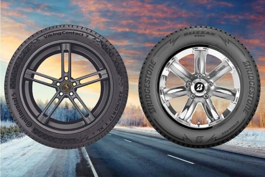 Continental Viking Contact 7 vs Bridgestone Blizzak WS90 : la comparaison