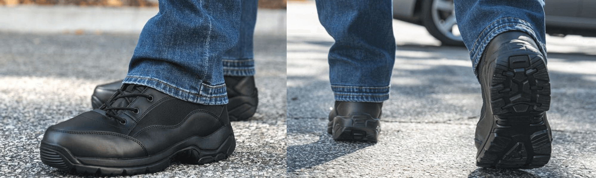 La Police Gear Core Side-Zip 8 Duty Boot | Black | 7.5-Standard | Nylon/Leather/Rubber