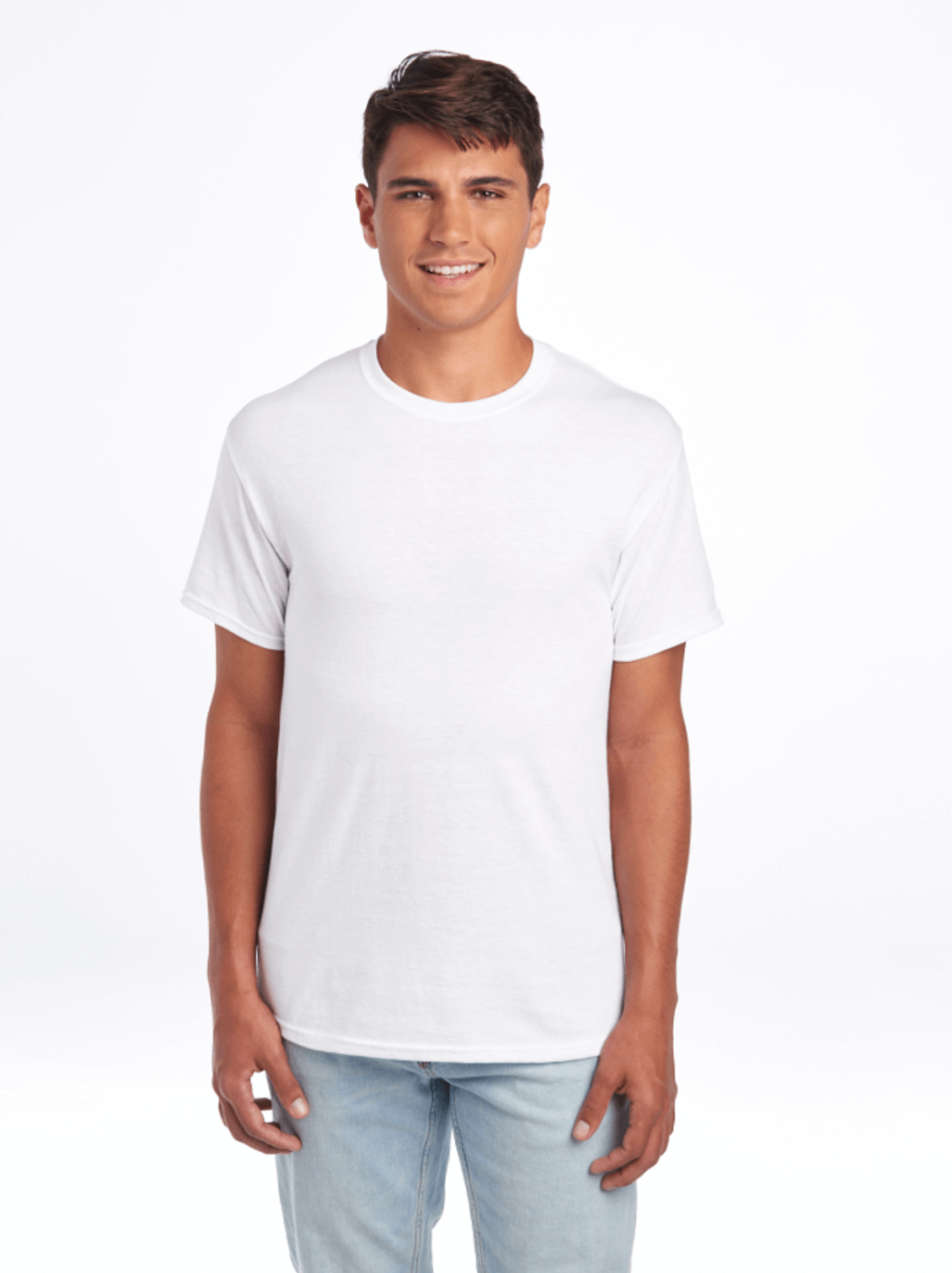 Cotton Plain Full Sleeves White V Neck T Shirt, Packaging Type