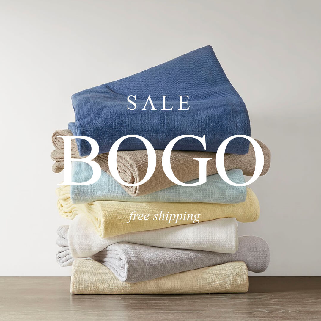 BOGO SALE! BUY 1 SHEET SET & SAVE 20% ON BEDDING!