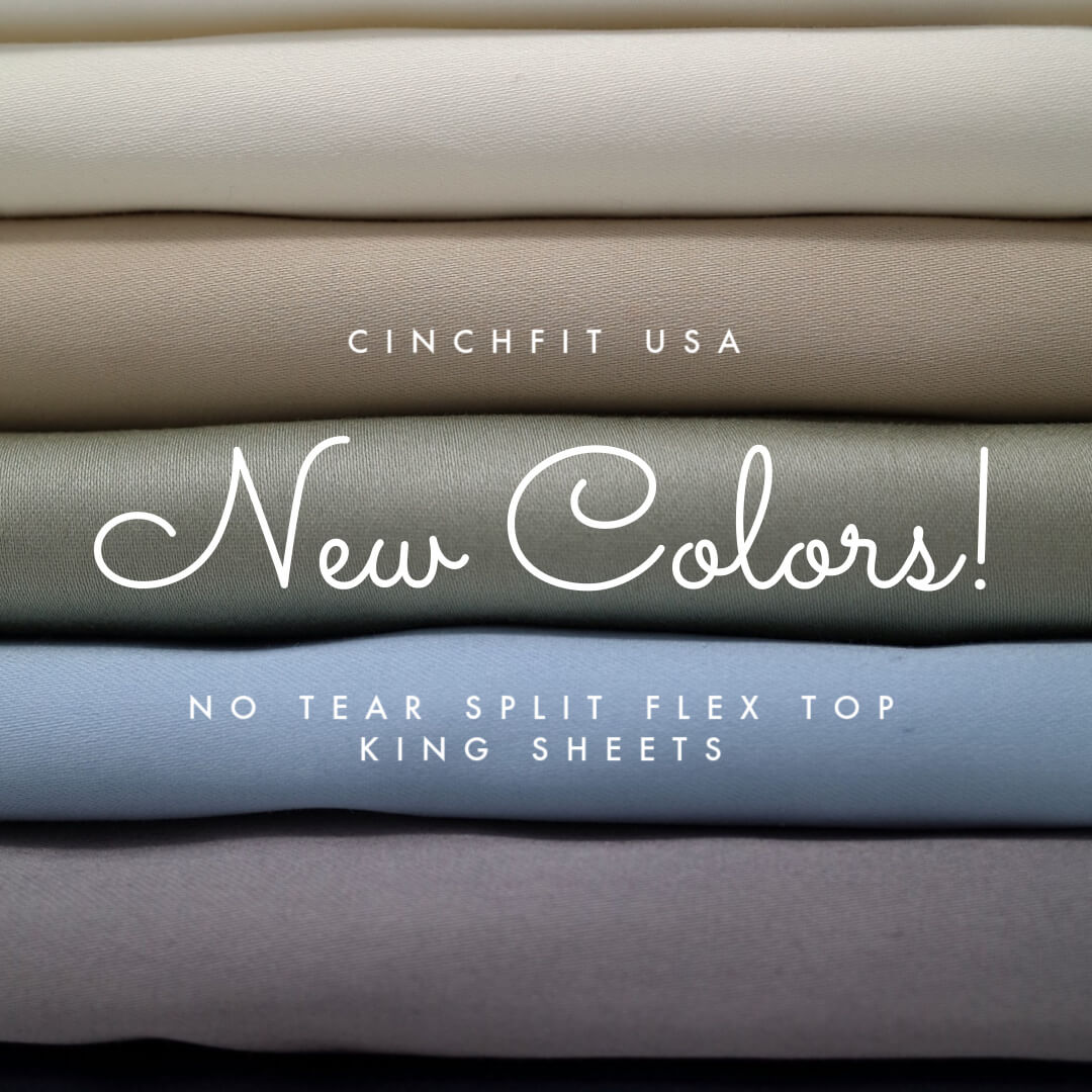 Split Flex Top King Sheets! New Color Options! QuahogBay
