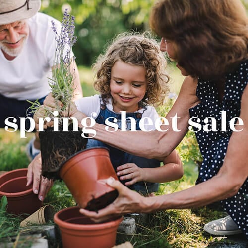 Spring Sheet Sale! Now Through Sunday! Shop Now!