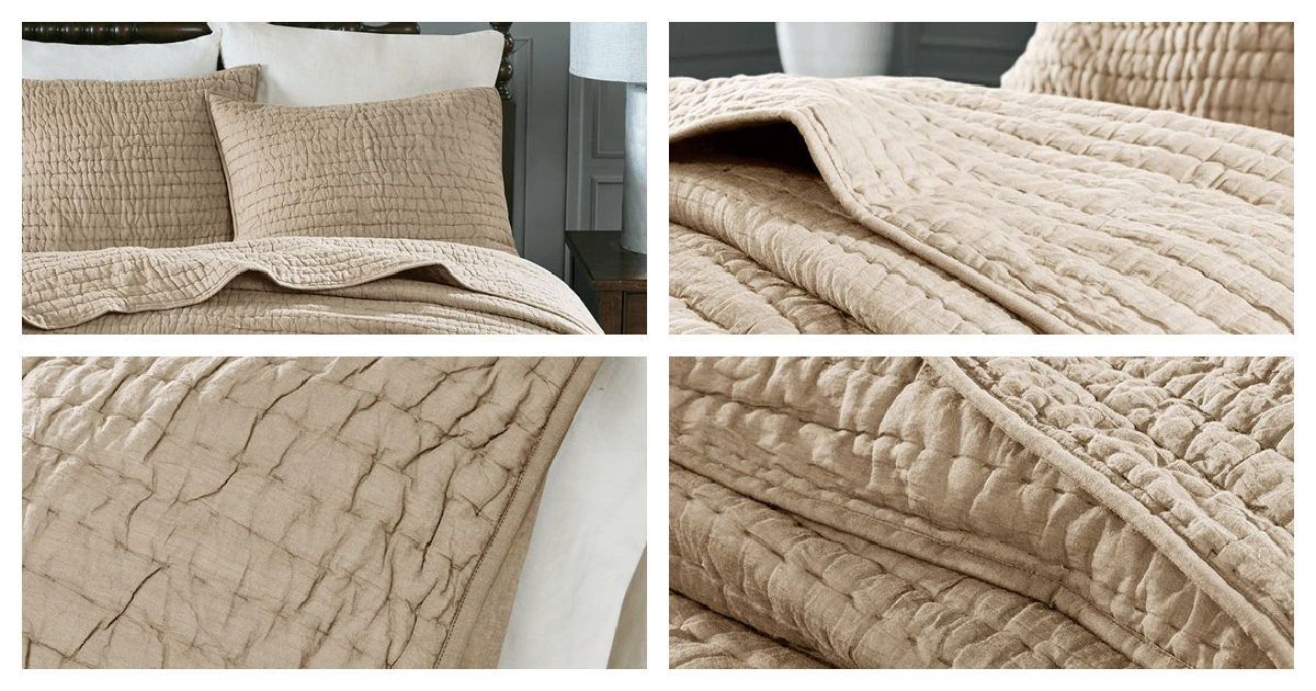 Madison Park Serene All Cotton Quilt Set