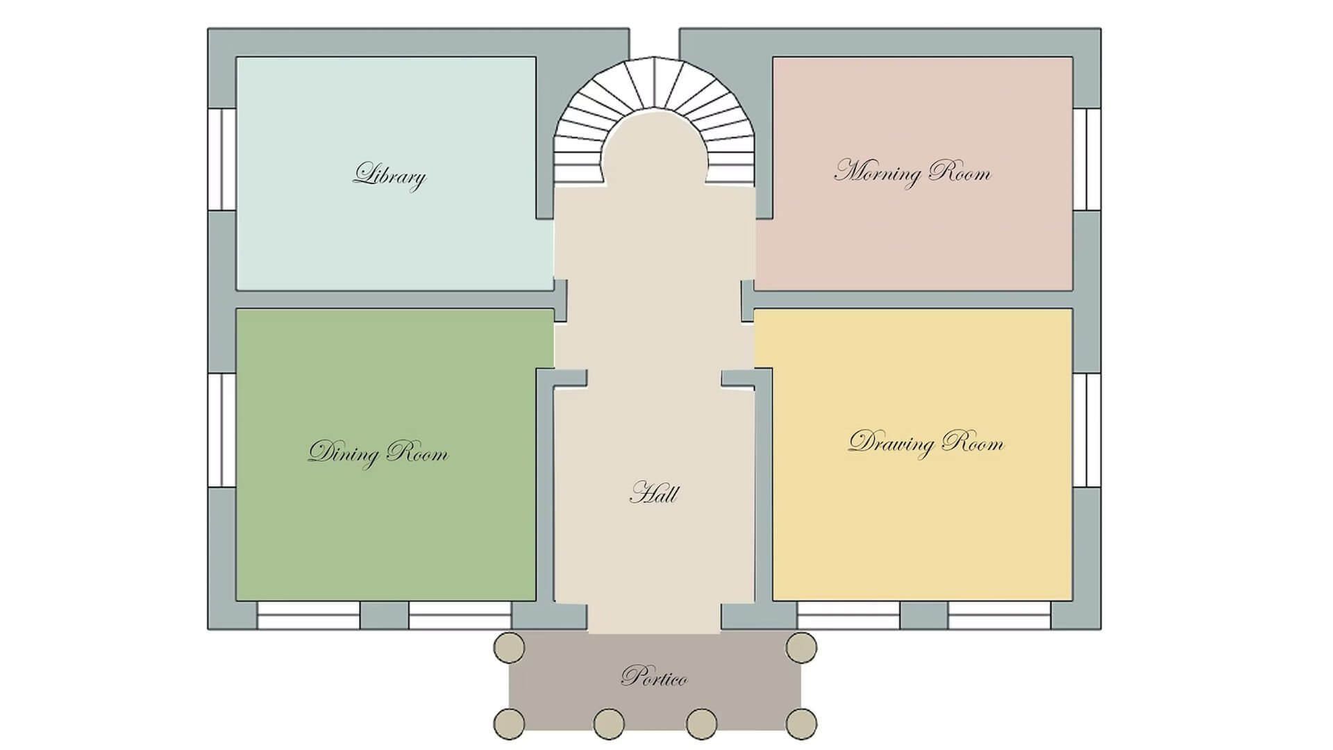 Regency Style Floor Plan