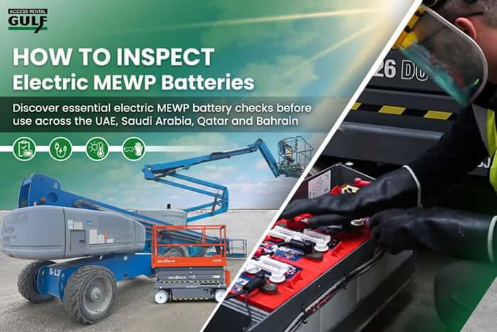 How to inspect electric mewp batteries