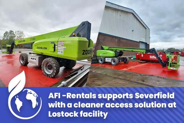 AFI Rentals supports Severfield with a cleaner access solution at Lostock facility