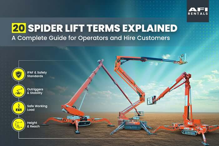 20 Spider Lift Terms Explained: A Complete Guide for Operators and Hire Customers