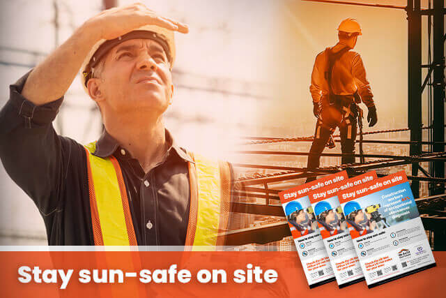 Charity promotes sun safety campaign to combat skin cancer in construction