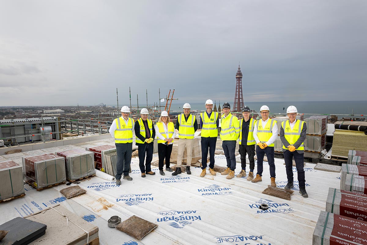 Blackpool's new Civil Service Hub tops out