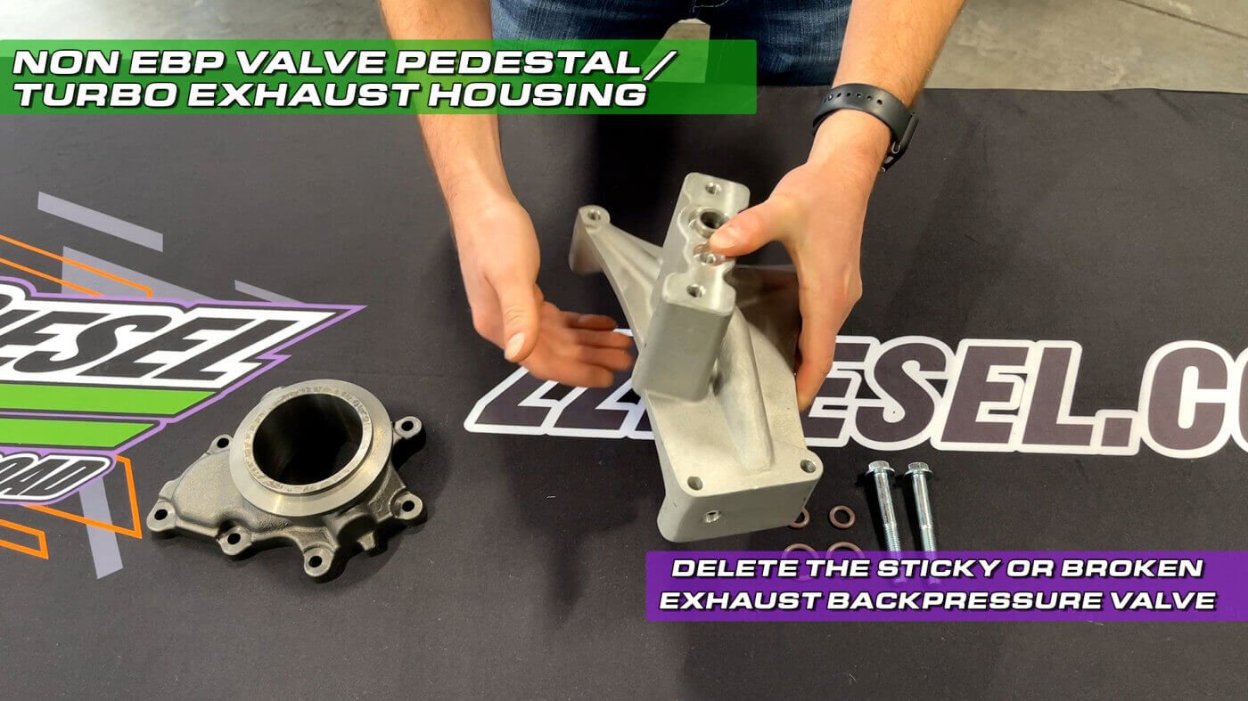 Non EBP Valve Pedestal / Turbo Exhaust Housing 1999.5-2003 Ford 7.3L Powerstroke