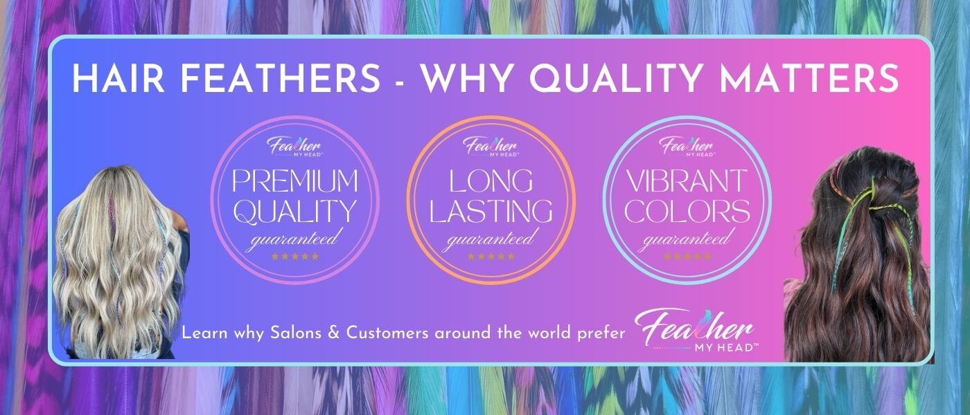 synthetic fake feathers in hair fibers extensions for women colored stands  of feathers for hair extension